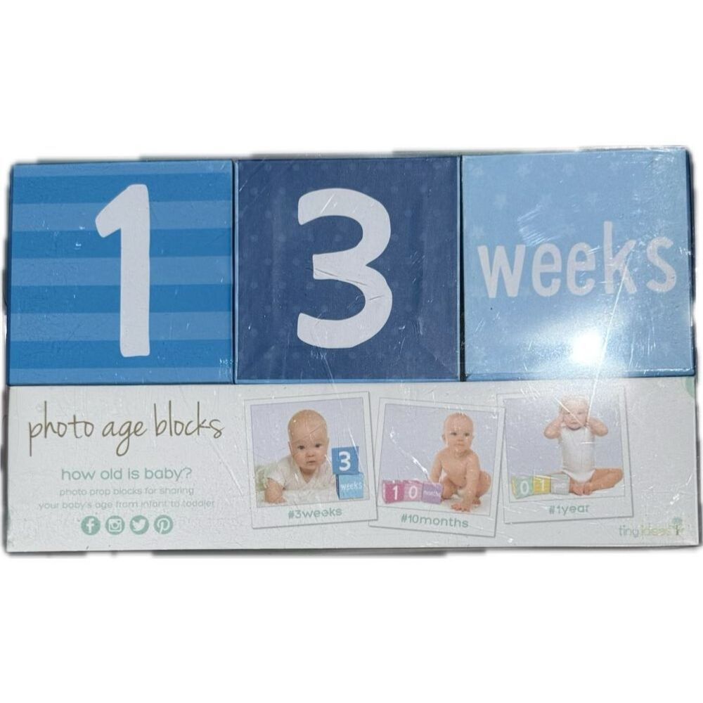 Infant Photo Age Blocks by Tiny Ideas NIB